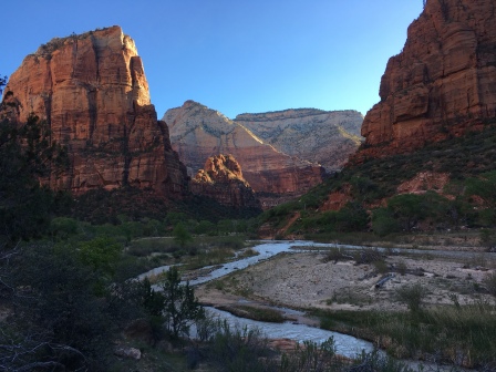early morning zion national park